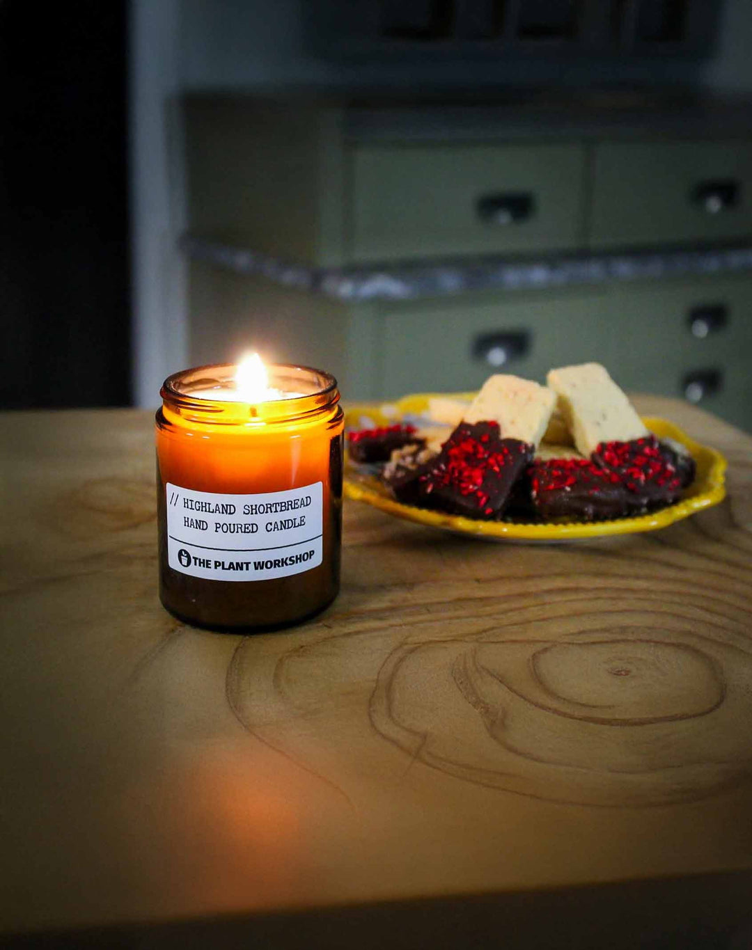 Highland Shortbread candle collaboration with Nicky Laceby from The Great British Bake Off