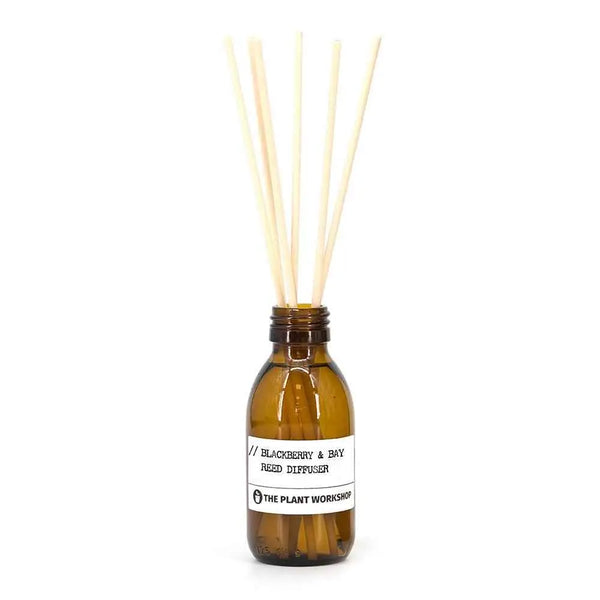 Blackberry & Bay Reed Diffuser in amber glass bottle with fibre reeds